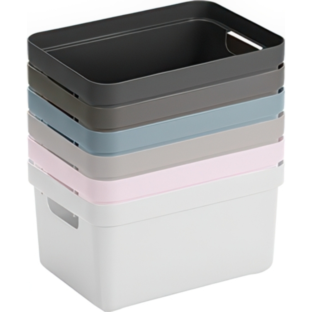 Storage Basket, 13 Liter, SIGMA BASKET MEDIUM, 35 x 24,6 x H18,3 cm, White in the group Storage / Storage boxes at SmartaSaker.se (40760)