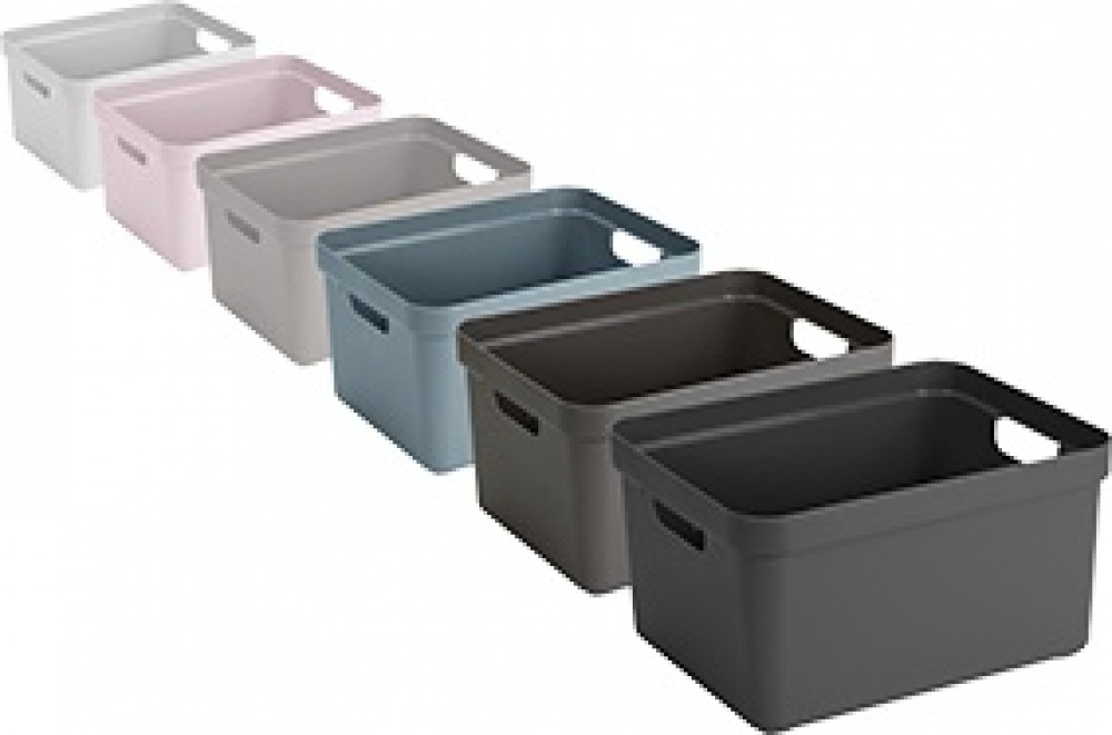 Storage Basket, 13 Liter, SIGMA BASKET MEDIUM, 35 x 24,6 x H18,3 cm, White in the group Storage / Storage boxes at SmartaSaker.se (40760)