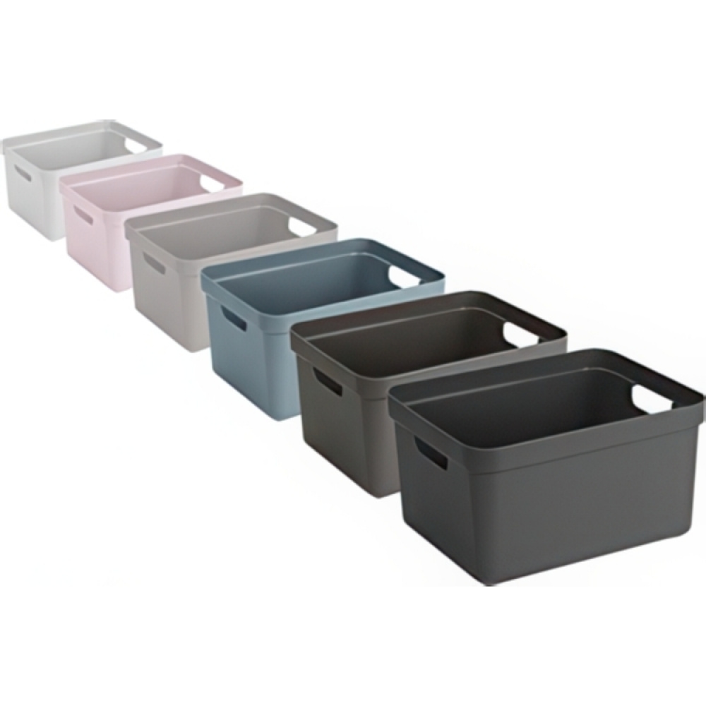 Storage Basket, 13 Liter, SIGMA BASKET MEDIUM, 35 x 24,6 x H18,3 cm, White in the group Storage / Storage boxes at SmartaSaker.se (40760)