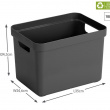 Storage Basket, 18 Liter, SIGMA BASKET HIGH, 35 x 24,6 x H24,3 cm