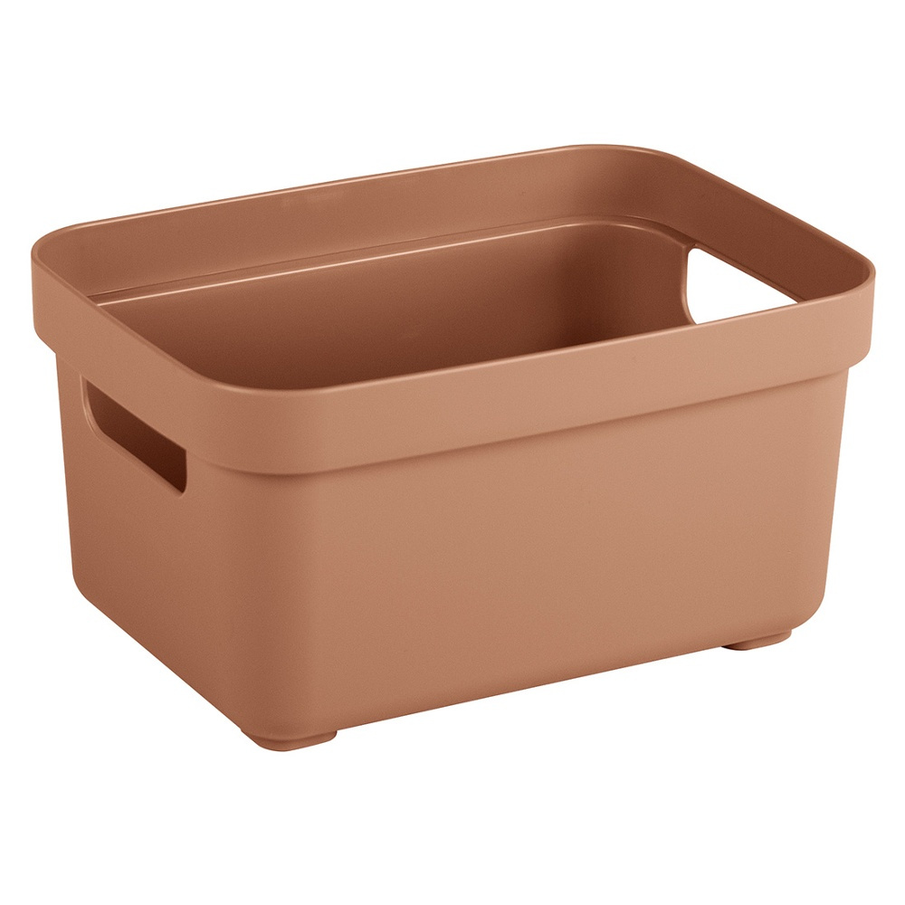 Storage Basket, 2,5 Liter, SIGMA BASKET MINI, 17,7 x 12,8 x H 9,3 cm, Teracotta in the group Storage / Storage boxes at SmartaSaker.se (40763)