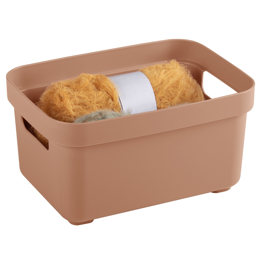 Storage Basket, 2,5 Liter, SIGMA BASKET MINI, 17,7 x 12,8 x H 9,3 cm, Teracotta in the group Storage / Storage boxes at SmartaSaker.se (40763)
