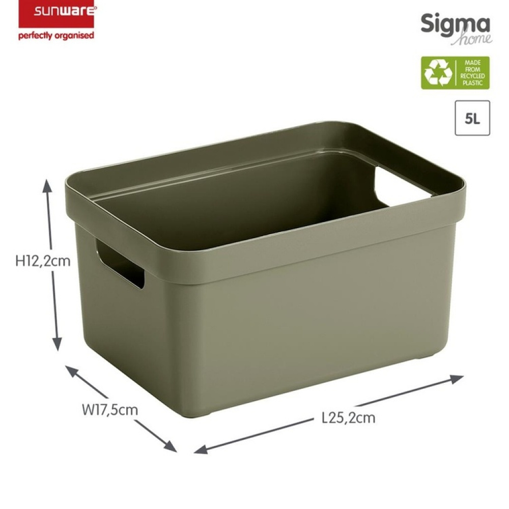 Storage Basket, 5 Liter, SIGMA BASKET SMALL, 25,2 x 17,5 x H12,2 cm in the group Storage / Storage boxes at SmartaSaker.se (40764)