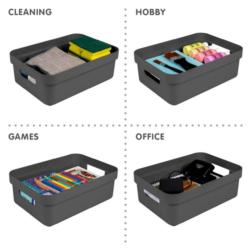 Storage Basket, 9 Liter, SIGMA BASKET LOW, 35 x 24,6 x H12,2 cm in the group Storage / Storage boxes at SmartaSaker.se (40765)