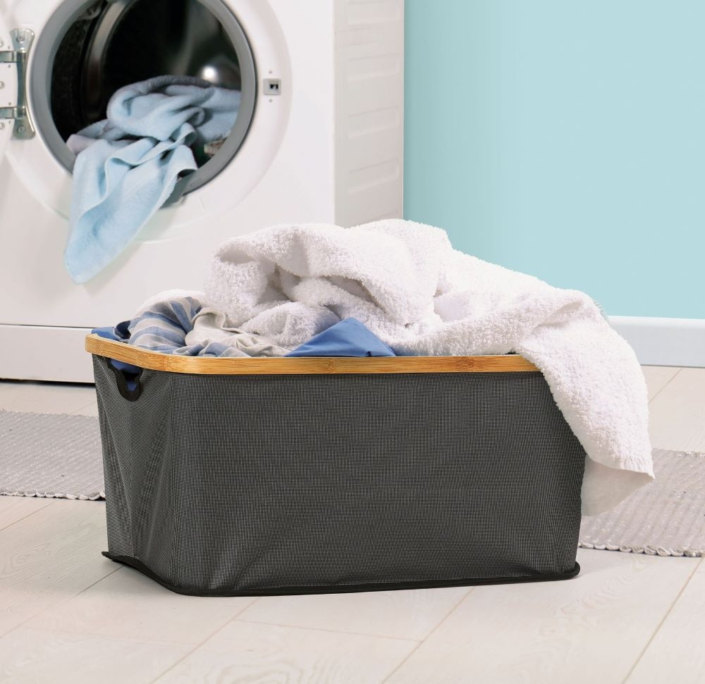 Basket, CECTA PER BUCATO, 54 x 34 x H 25 cm, Grey / Bamboo in the group Storage / Wardrobe storage / Sorting boxes at SmartaSaker.se (40766)