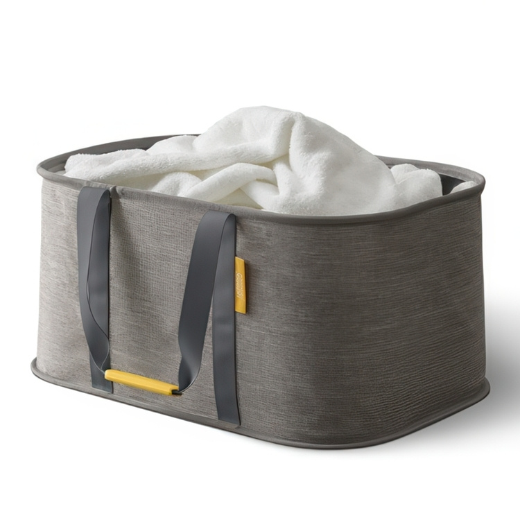 Laundry Basket, Collapsible, HOLD-ALL, Joseph Joseph 53 x 36 x H 25 cm, Grey in the group Storage / Wardrobe storage / Sorting boxes at SmartaSaker.se (40768)