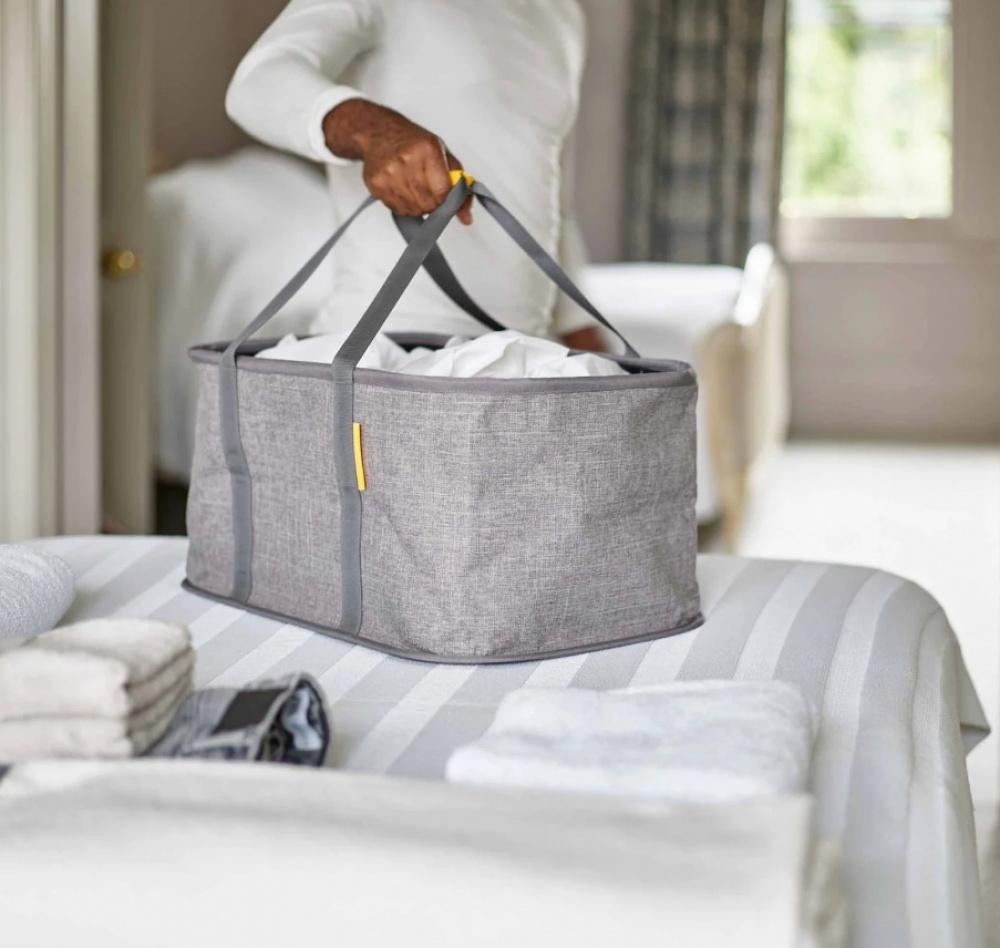 Laundry Basket, Collapsible, HOLD-ALL, Joseph Joseph 53 x 36 x H 25 cm, Grey in the group Storage / Wardrobe storage / Sorting boxes at SmartaSaker.se (40768)