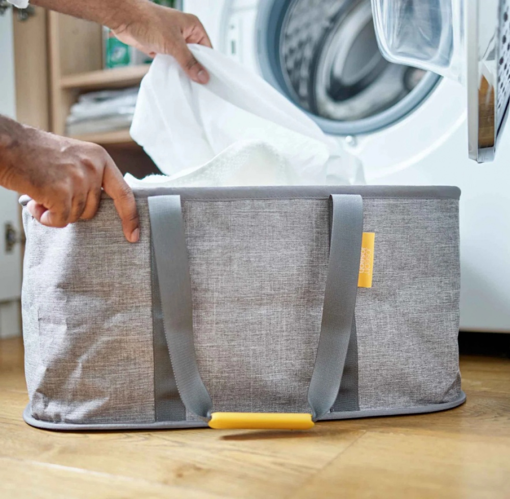 Laundry Basket, Collapsible, HOLD-ALL, Joseph Joseph 53 x 36 x H 25 cm, Grey in the group Storage / Wardrobe storage / Sorting boxes at SmartaSaker.se (40768)