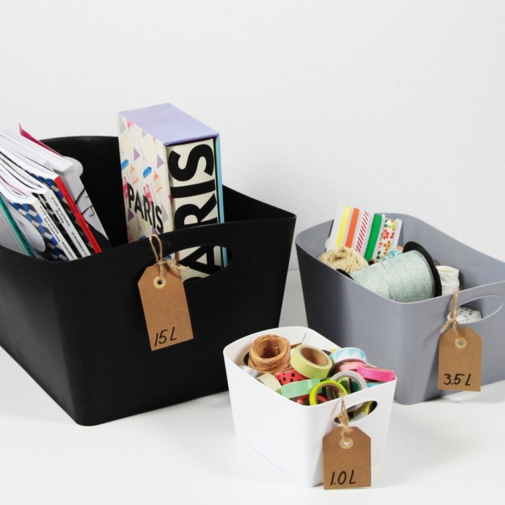 Storage basket, KOZIOL BOXXX ECO SMALL, 13 x 19 x H 11 cm, Beige in the group Storage / Cleaning and waste sorting / Cleaning baskets at SmartaSaker.se (40769)