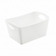 Storage basket, KOZIOL BOXXX ECO MEDIUM, 20 x 30 x H 15 cm, White Storage basket, KOZIOL BOXXX ECO MEDIUM, 20 x 30 x H 15 cm, White
