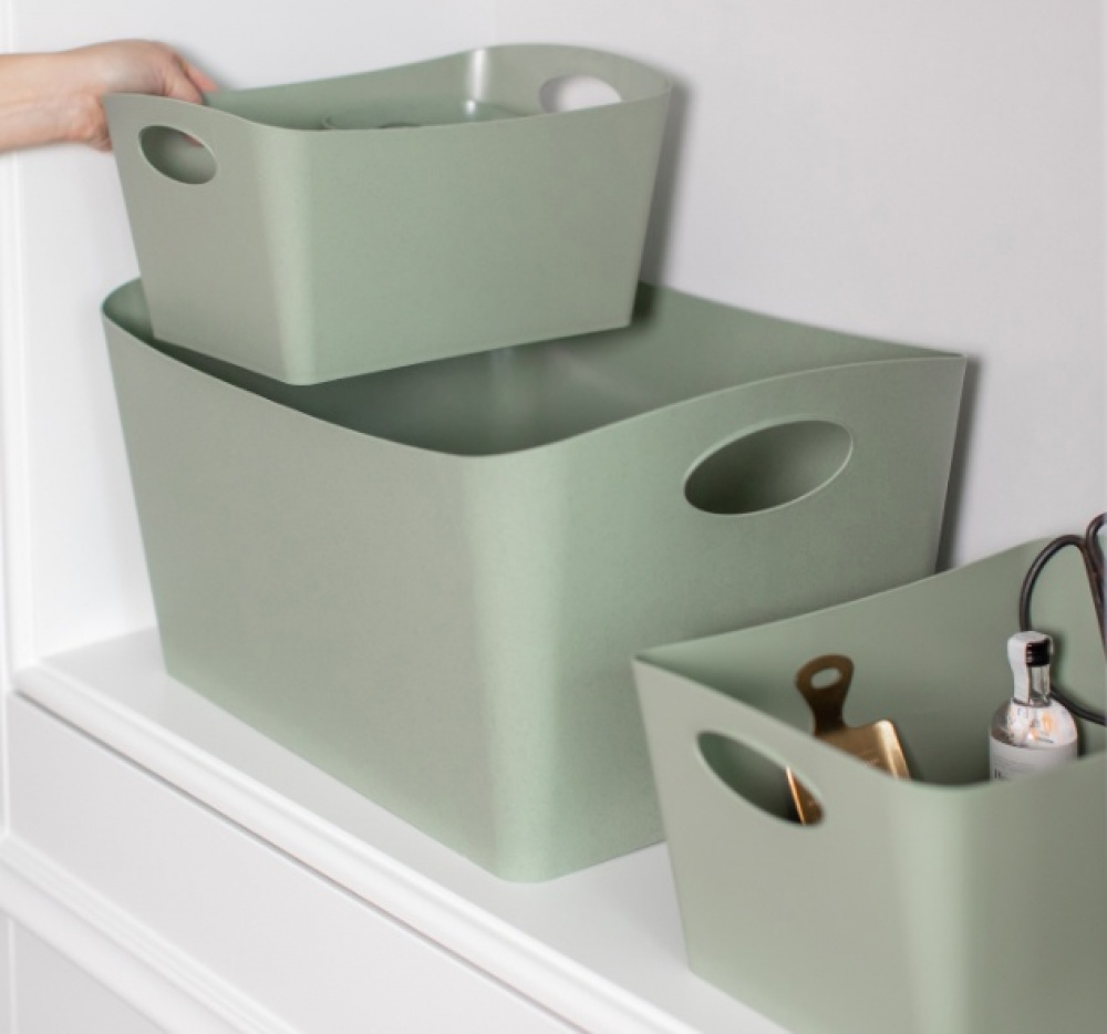 Storage basket, KOZIOL BOXXX ECO MEDIUM, 20 x 30 x H 15 cm, White in the group Storage / Cleaning and waste sorting / Cleaning baskets at SmartaSaker.se (40771)