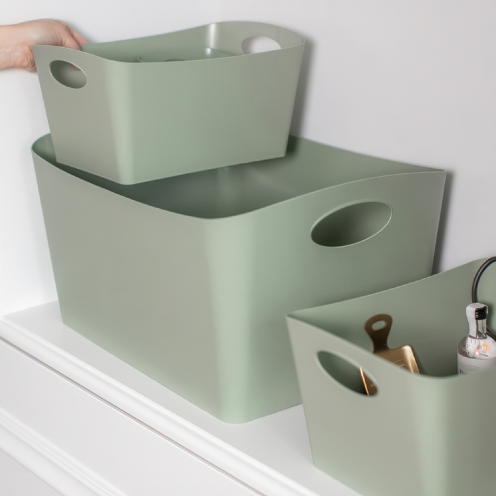 Storage basket, KOZIOL BOXXX ECO MEDIUM, 20 x 30 x H 15 cm, White in the group Storage / Cleaning and waste sorting / Cleaning baskets at SmartaSaker.se (40771)