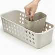 Storage Basket, , EASY STORE SLIMLINE, 16 x 40 x H 13 cm, Joseph Joseph, Lightgrey Storage Basket, , EASY STORE SLIMLINE, 16 x 40 x H 13 cm, Joseph Joseph, Lightgrey