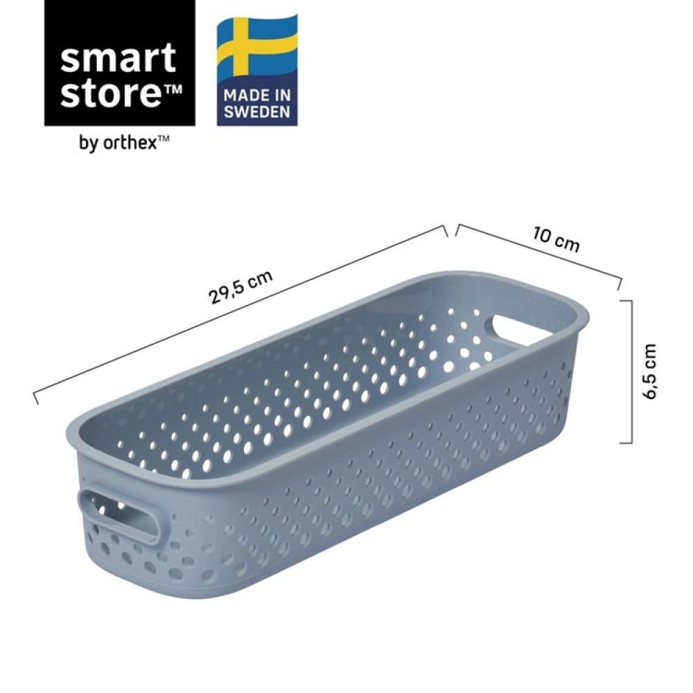 Storage Basket, Oblong, SMARTSTORE ESSENCE SLIM, 29,5 x 10 x H 6,5 cm in the group Storage / Storage boxes at SmartaSaker.se (40774)