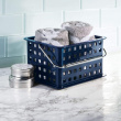 Storage Caddy, stackable, SPA BASKET, 17 x 22 x H 13 cm Storage Caddy, stackable, SPA BASKET, 17 x 22 x H 13 cm