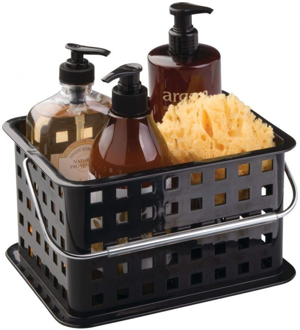 Storage basket, stackable, SPA, 17 x 22 x h 13 cm, Black in the group Storage / Storage boxes at SmartaSaker.se (40779)