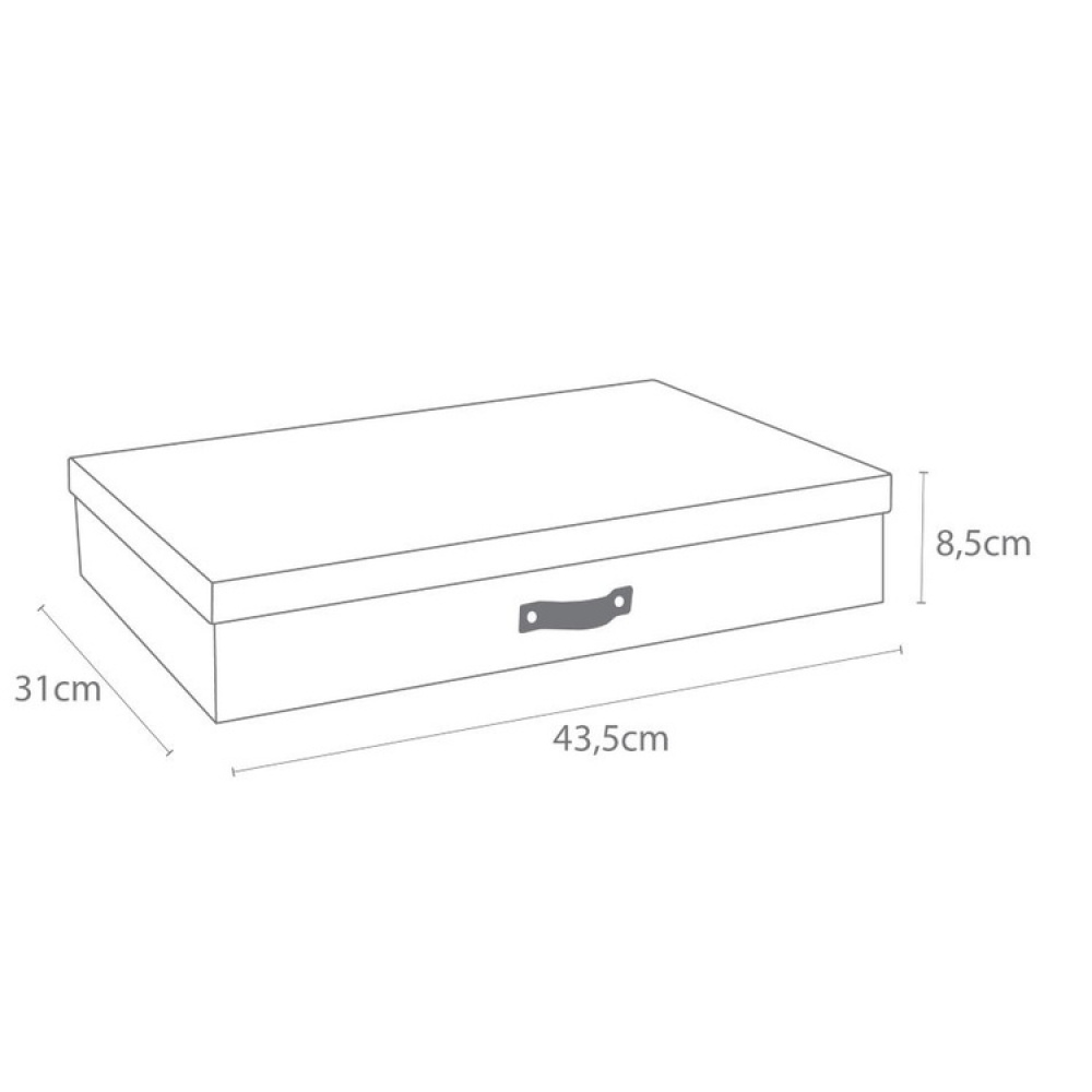Storage box A3, BIGSO SVERKER CANVAS, 43,5 x 31 x H 8,5 cm in the group Storage / Storage boxes / BigSo storage boxes at SmartaSaker.se (40780)