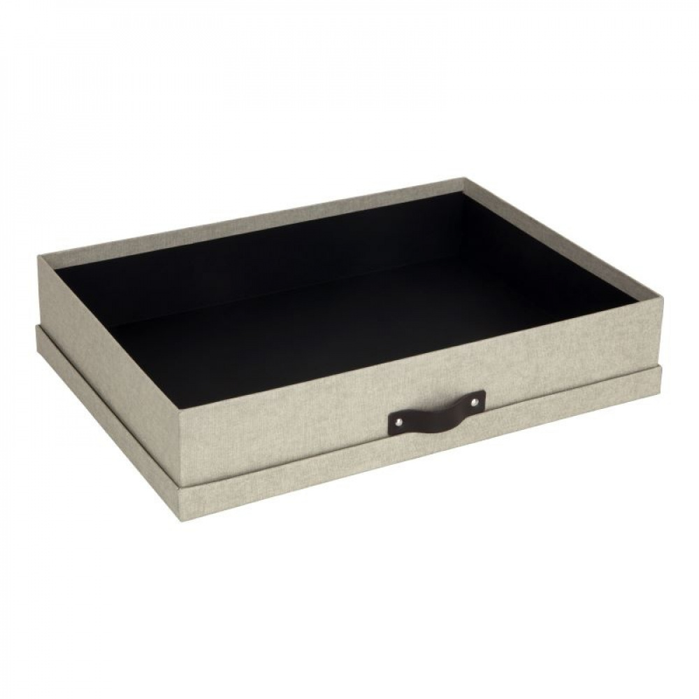Storage box A3, BIGSO SVERKER CANVAS, 43,5 x 31 x H 8,5 cm, Beige in the group Storage / Storage boxes / BigSo storage boxes at SmartaSaker.se (40781)