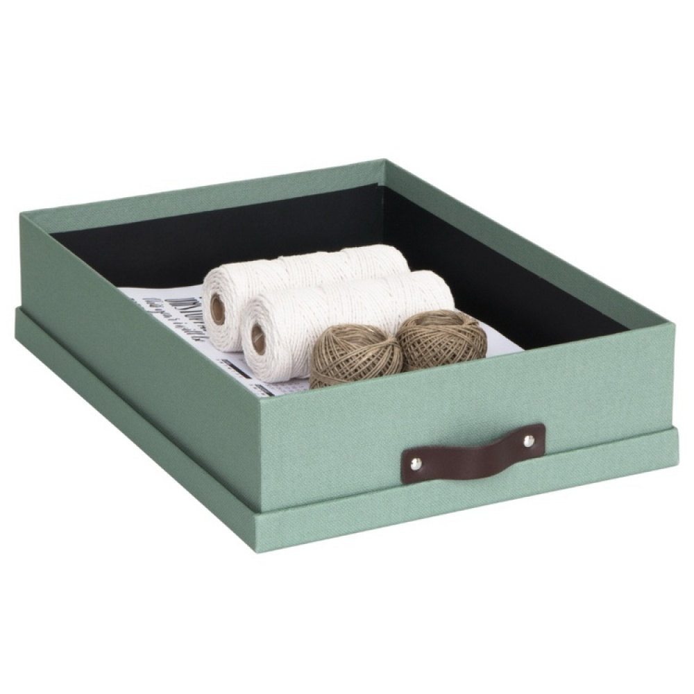 Storage box A4 +, BIGSO OSKAR CANVAS, 35 x 26 x H 8,5 cm in the group Storage / Storage boxes / BigSo storage boxes at SmartaSaker.se (40785)
