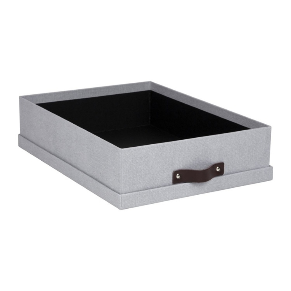 Storage box A4 +, BIGSO OSKAR CANVAS, 35 x 26 x H 8,5 cm in the group Storage / Storage boxes / BigSo storage boxes at SmartaSaker.se (40785)
