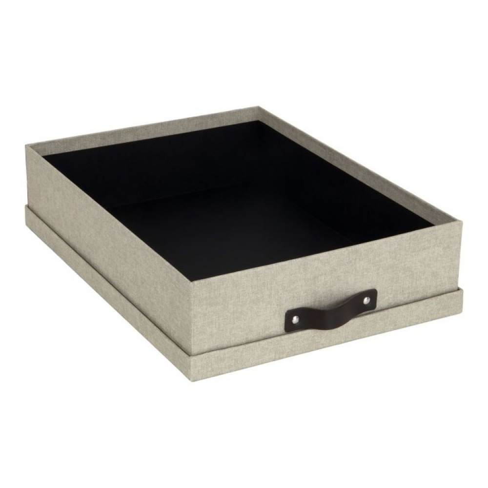 Storage box A4 +, BIGSO OSKAR CANVAS, 35 x 26 x H 8,5 cm in the group Storage / Storage boxes / BigSo storage boxes at SmartaSaker.se (40785)