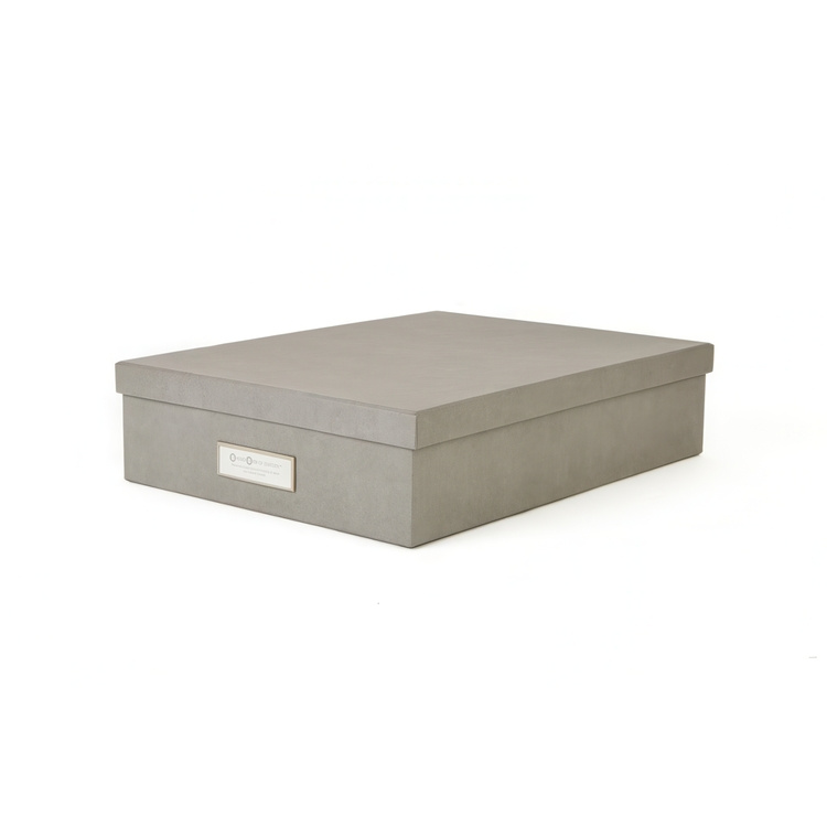 Storage box A4 +, BIGSO OSKAR, 35 x 26 x H 8,5 cm in the group Storage / Storage boxes / BigSo storage boxes at SmartaSaker.se (40787)