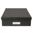 Storage box A4 +, BIGSO OSKAR, 35 x 26 x H 8,5 cm, Dark Grey