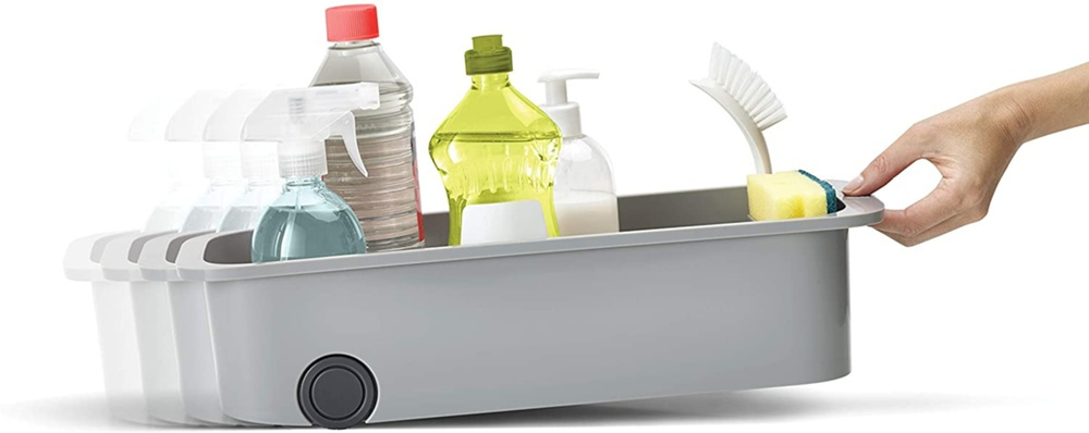 Storage Caddy with easy pull wheels, EASY ACCSESS, 46 x 17 x H 11 cm, Joseph Joseph, Grey in the group Storage / Kitchen storage / Kitchen cabinet organizers / Under sink storage at SmartaSaker.se (40793)