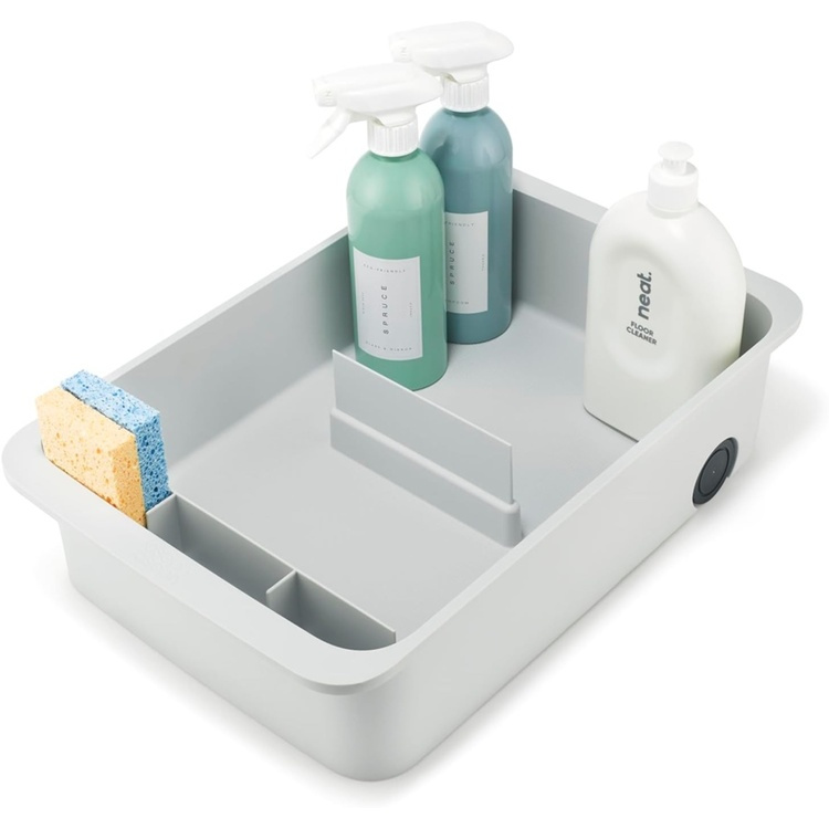 Storage Caddy with easy pull wheels, EASY ACCSESS, 46,5 x 30,5 x H 11 cm, Joseph Joseph, Grey in the group Storage / Kitchen storage / Kitchen cabinet organizers / Under sink storage at SmartaSaker.se (40794)