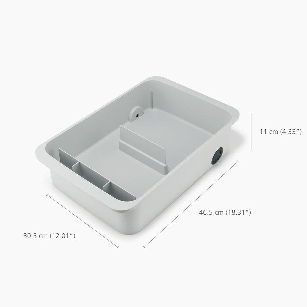 Storage Caddy with easy pull wheels, EASY ACCSESS, 46,5 x 30,5 x H 11 cm, Joseph Joseph, Grey in the group Storage / Kitchen storage / Kitchen cabinet organizers / Under sink storage at SmartaSaker.se (40794)