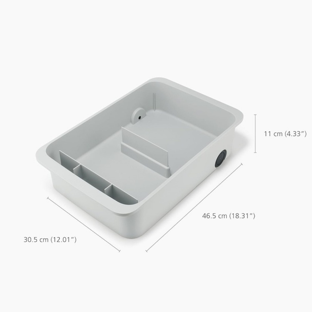 Storage Caddy with easy pull wheels, EASY ACCSESS, 46,5 x 30,5 x H 11 cm, Joseph Joseph, Grey in the group Storage / Kitchen storage / Kitchen cabinet organizers / Under sink storage at SmartaSaker.se (40794)