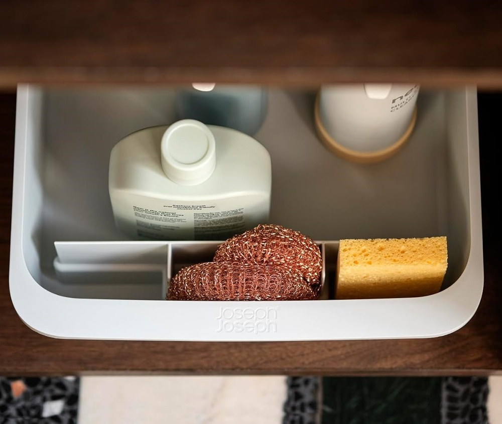 Storage Caddy with easy pull wheels, EASY ACCSESS, 46,5 x 30,5 x H 11 cm, Joseph Joseph, Grey in the group Storage / Kitchen storage / Kitchen cabinet organizers / Under sink storage at SmartaSaker.se (40794)