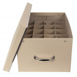 Box for sorting, 32 compartments, ORNAMENT BOX, 50 x 37 x H 27,5 cm, Beige