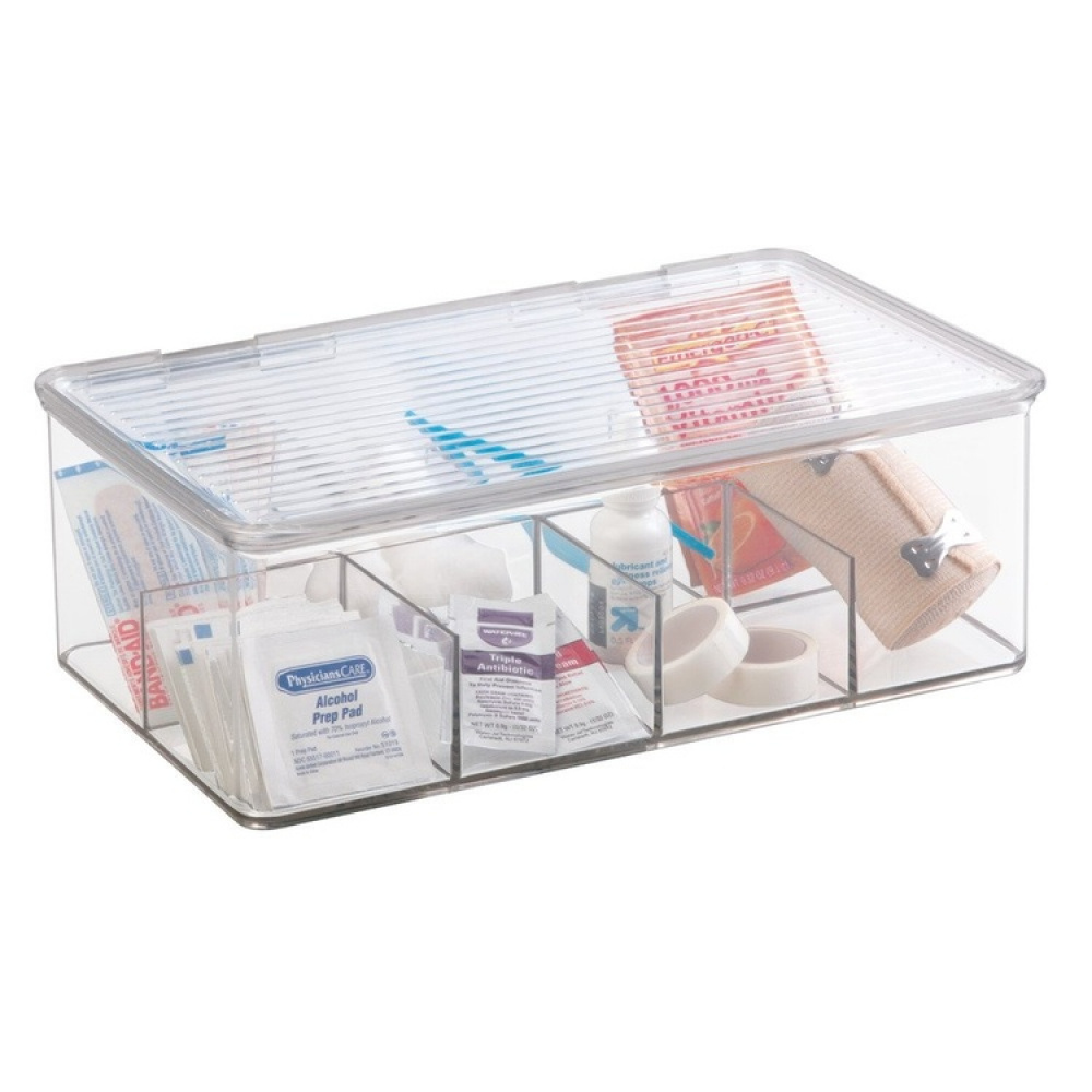Box Tea Bags, 8 Compartments, ID CABINET BIN, 27,3 x 18,4 x H9,5cm, Transparent in the group Storage / Kitchen storage / Storage jars at SmartaSaker.se (40800)