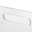 Storage Box in clear plastic, SELENA LARGE BASKET, 31 x 31 x H 15 cm, Clear Storage Box in clear plastic, SELENA LARGE BASKET, 31 x 31 x H 15 cm, Clear