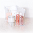 Storage Box in clear plastic, SELENA, 31 x 15 x H 15 cm, Clear