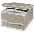 Storage Box with lid, MAISON LARGE, 50 x 38 x H 24 cm, Sand