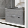 Storage Box with lid, STONE GREY LARGE, 50 x 38 x H 24 cm, Grey Storage Box with lid, STONE GREY LARGE, 50 x 38 x H 24 cm, Grey