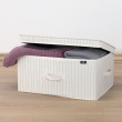 Storage Box, TIVOLI COLLECTION, 50 x 38 x H 24 cm, Off White Storage Box, TIVOLI COLLECTION, 50 x 38 x H 24 cm, Off White
