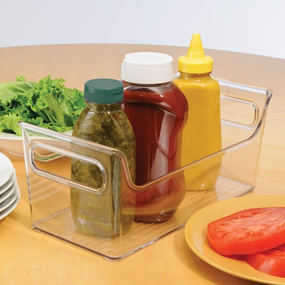 Storage Basket, Built in handels, CONDIMENT CADDY, 28 x14 x H 12,5 cm, Clear in the group Storage / Kitchen storage / Kitchen cabinet organizers at SmartaSaker.se (40812)