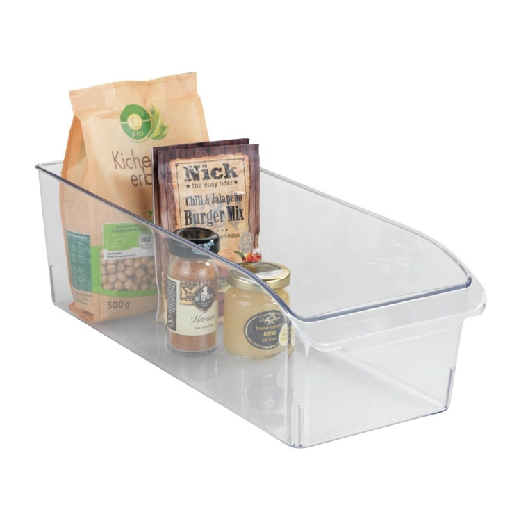 Storage box with handle, MEDIUM CABINET-ORGANIZER, 37 x 15 x H 11 cm, Clear in the group Storage / Kitchen storage / Kitchen cabinet organizers at SmartaSaker.se (40813)