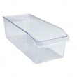 Storage box with handle, MEDIUM CABINET-ORGANIZER, 37 x 15 x H 11 cm, Clear