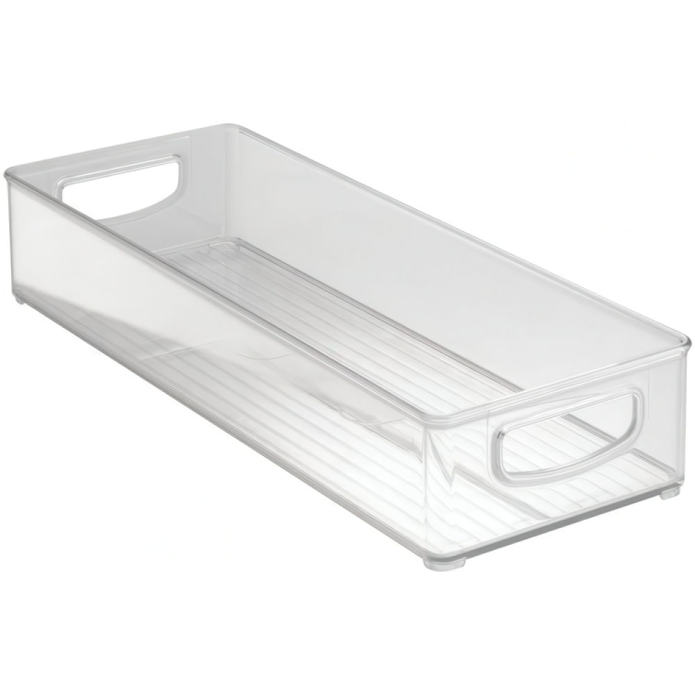 Storage box with handle, KITCHEN BINZ, 15,2 x 41 x H7,6 cm, Transparent in the group Storage / Kitchen storage / Fridge storage at SmartaSaker.se (40816)