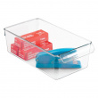 Storage box with handle, PULLZ MEDIUM ORGANISER, 29,2 x 15,2 x H 9 cm, Transparent Storage box with handle, PULLZ MEDIUM ORGANISER, 29,2 x 15,2 x H 9 cm, Transparent