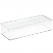 Stackable storage box with lid, ID KITCHEN BINZ, 34 x 15 x H 7,7 cm , Clear Stackable storage box with lid, ID KITCHEN BINZ, 34 x 15 x H 7,7 cm , Clear