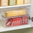 Stackable storage box with lid, ID KITCHEN BINZ, 34 x 15 x H 7,7 cm , Clear Stackable storage box with lid, ID KITCHEN BINZ, 34 x 15 x H 7,7 cm , Clear