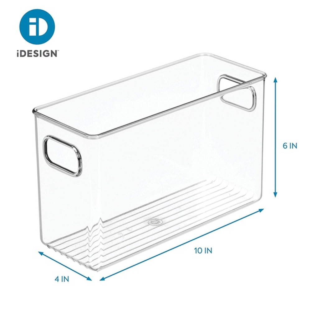Storage Basket, ID BATH BINZ!, 25,4 x 10,2 x H 15,2 cm, Transparent in the group Storage / Kitchen storage / Storage jars at SmartaSaker.se (40828)