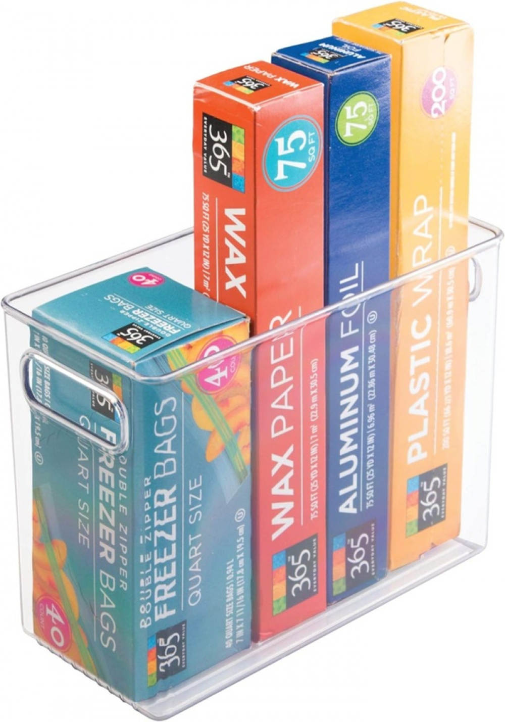 Storage Basket, ID NARROW PANTRY BIN, 25,4 x 12,7 x H 20,3 cm, Transparent in the group Storage / Kitchen storage / Kitchen cabinet organizers at SmartaSaker.se (40829)