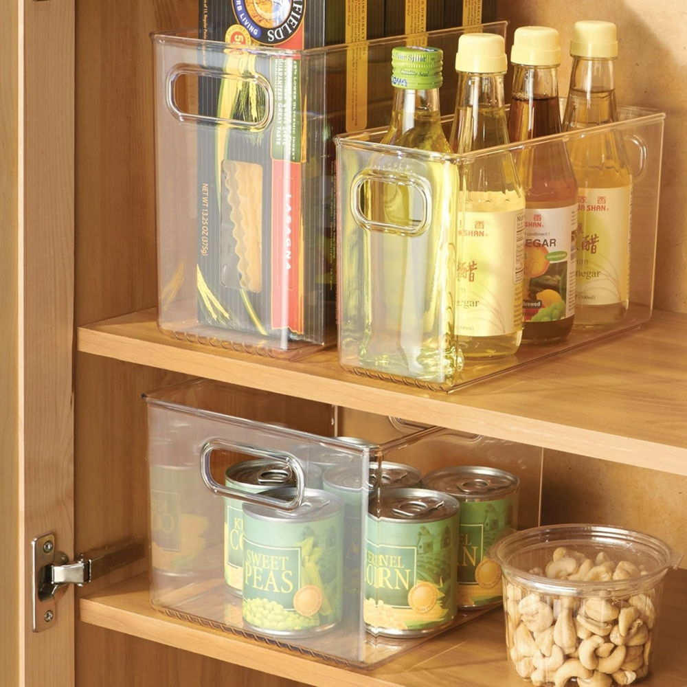 Storage Basket, ID NARROW PANTRY BIN, 25,4 x 12,7 x H 20,3 cm, Transparent in the group Storage / Kitchen storage / Kitchen cabinet organizers at SmartaSaker.se (40829)