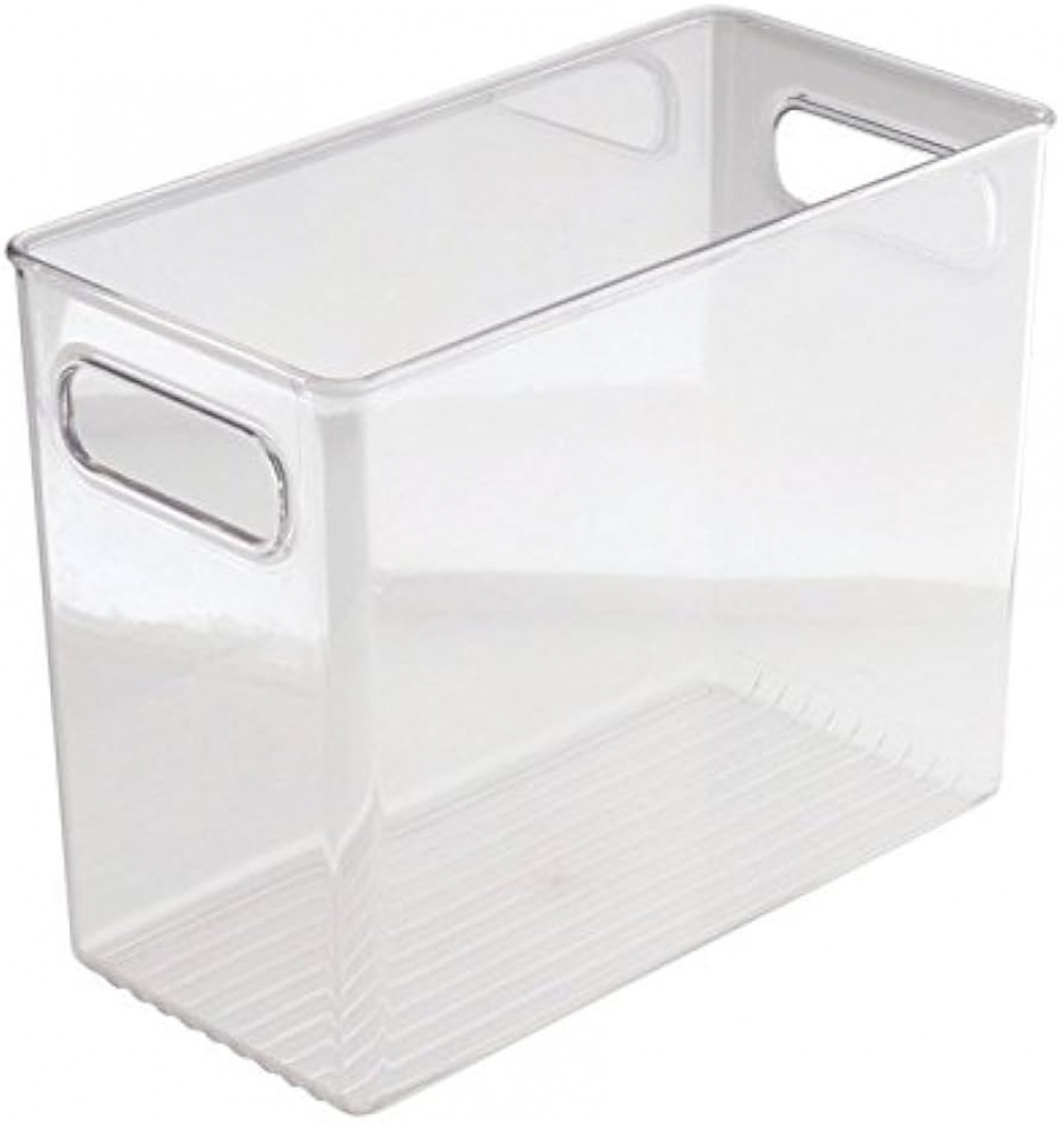 Storage Basket, ID NARROW PANTRY BIN, 25,4 x 12,7 x H 20,3 cm, Transparent in the group Storage / Kitchen storage / Kitchen cabinet organizers at SmartaSaker.se (40829)